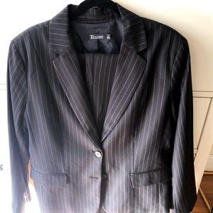 NY&Co Black Stripe Blazer Jacket